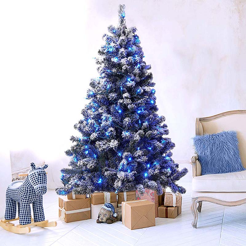 Outdoor/Indoor Christmas Lights HM5 LED, 50-Bulbs per 16.3FT Set, Blue Outdoor/Indoor Christmas Lights HM5 LED, 50-Bulbs per 16.3FT Set, Blue